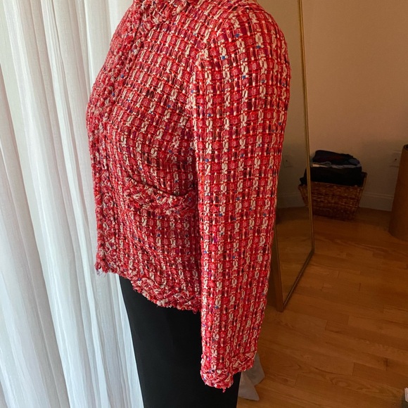 Vintage Carolina Herrera tweed jacked size 4 - Picture 7 of 9